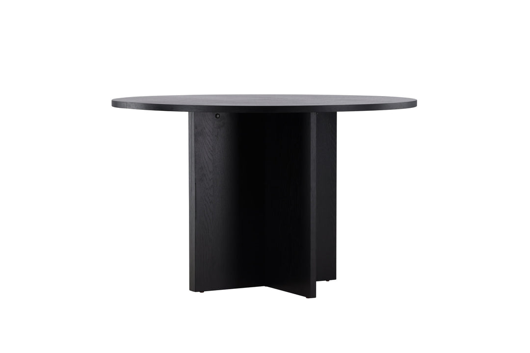 Venture Home Strada Dining Table 120/170 x120x74 cm - Black / Oak Veneer