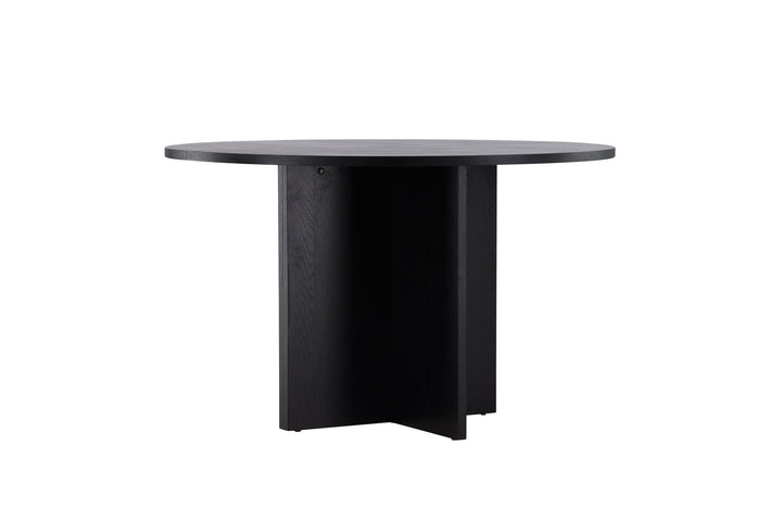 Venture Home Strada Dining Table 120/170 x120x74 cm - Black / Oak Veneer