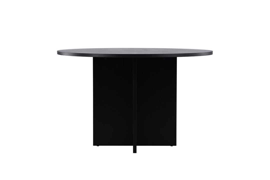 Venture Home Strada Dining Table 120/170 x120x74 cm - Black / Oak Veneer
