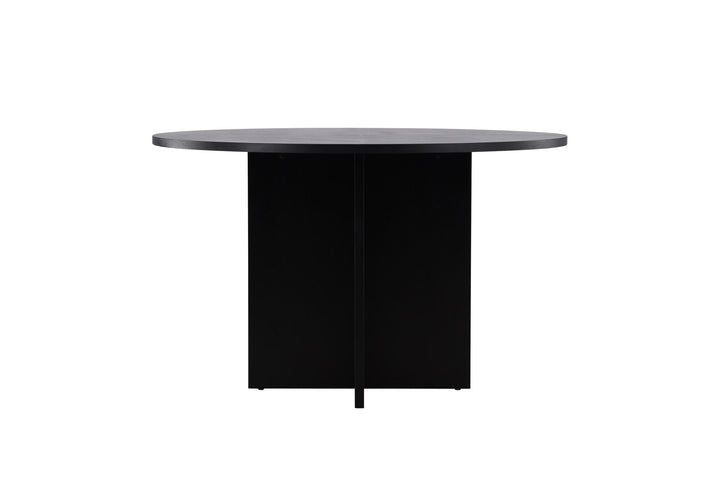Venture Home Strada Dining Table 120/170 x120x74 cm - Black / Oak Veneer