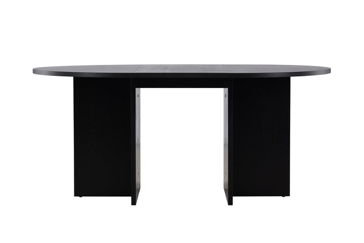 Venture Home Strada Dining Table 120/170 x120x74 cm - Black / Oak Veneer