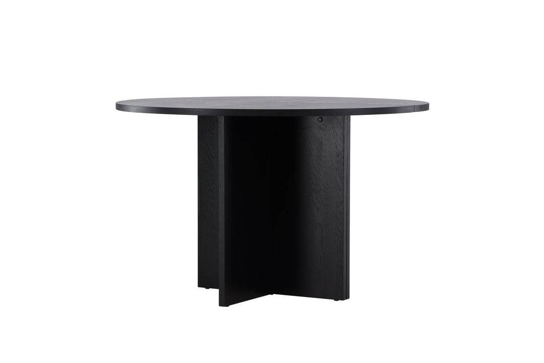 Venture Home Strada Dining Table 120/170 x120x74 cm - Black / Oak Veneer