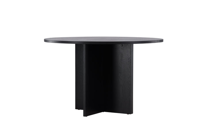 Venture Home Strada Dining Table 120/170 x120x74 cm - Black / Oak Veneer