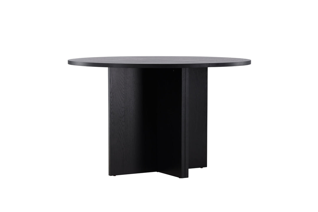 Venture Home Strada Dining Table 120/170 x120x74 cm - Black / Oak Veneer