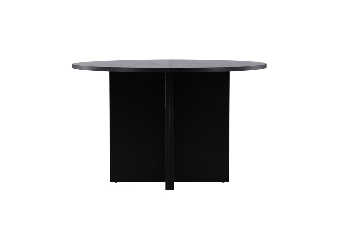 Venture Home Strada Dining Table 120/170 x120x74 cm - Black / Oak Veneer
