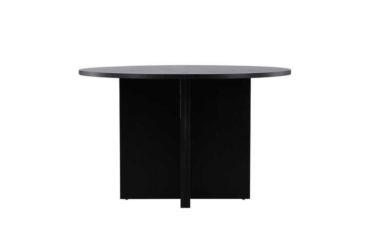 Venture Home Strada Dining Table 120/170 x120x74 cm - Black / Oak Veneer