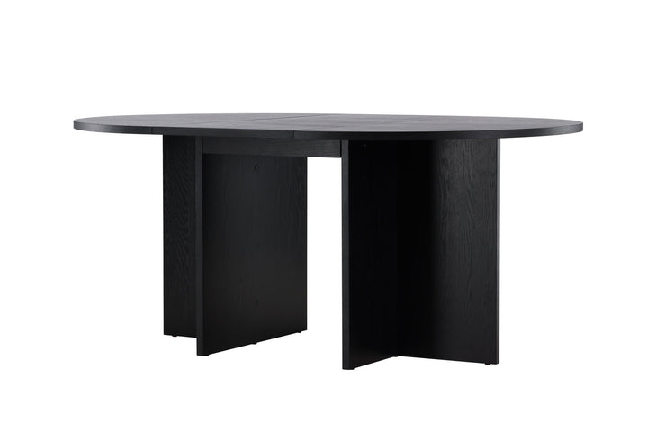 Venture Home Strada Dining Table 120/170 x120x74 cm - Black / Oak Veneer