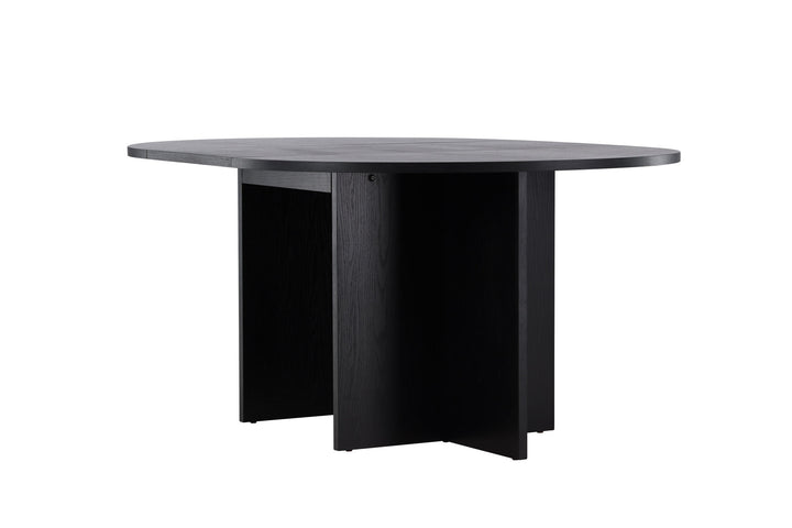 Venture Home Strada Dining Table 120/170 x120x74 cm - Black / Oak Veneer
