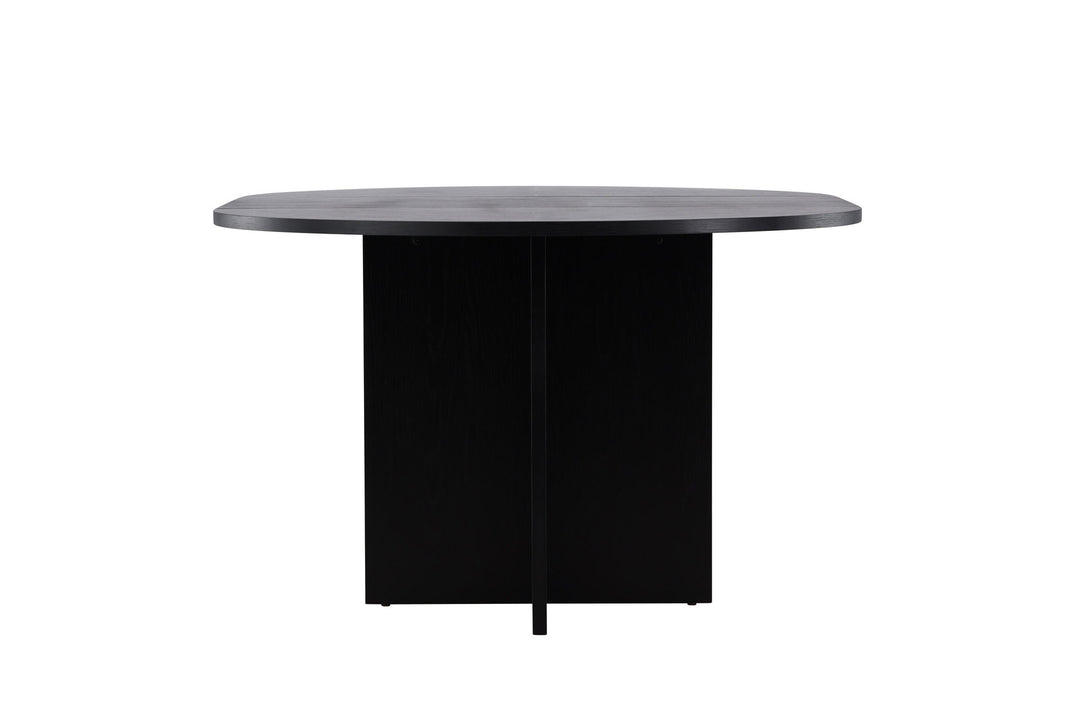 Venture Home Strada Dining Table 120/170 x120x74 cm - Black / Oak Veneer
