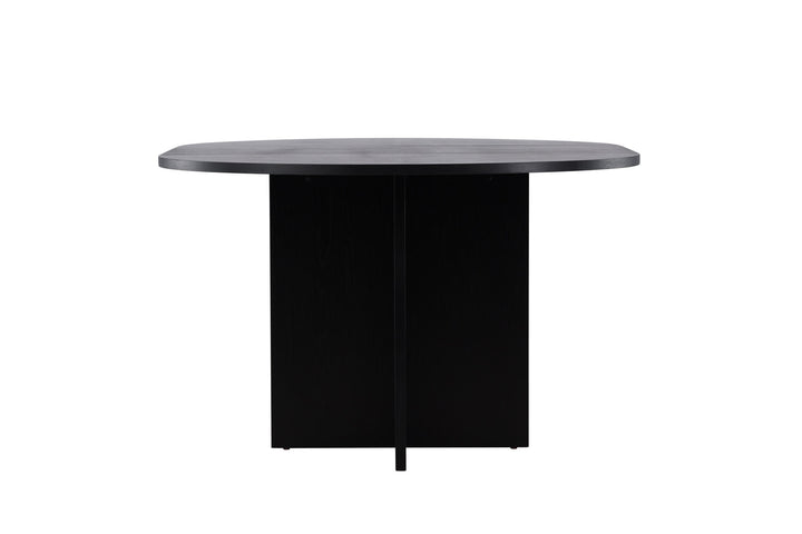 Venture Home Strada Dining Table 120/170 x120x74 cm - Black / Oak Veneer