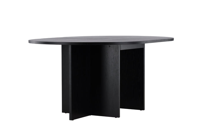 Venture Home Strada Dining Table 120/170 x120x74 cm - Black / Oak Veneer
