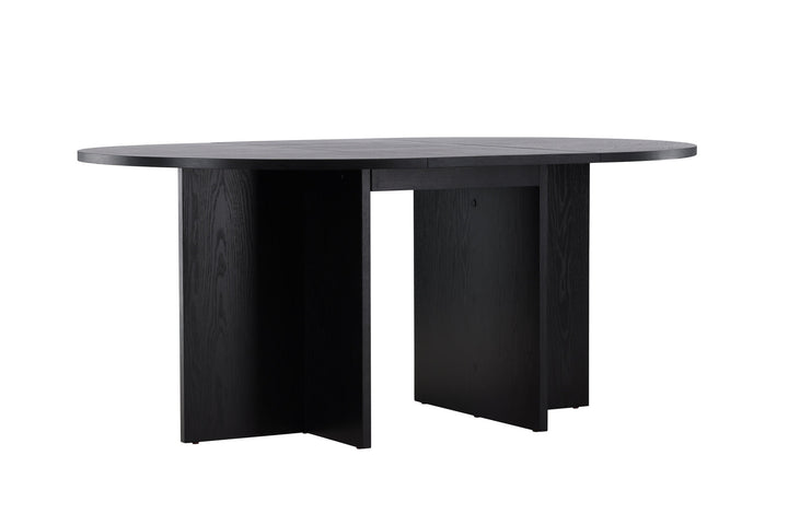 Venture Home Strada Dining Table 120/170 x120x74 cm - Black / Oak Veneer
