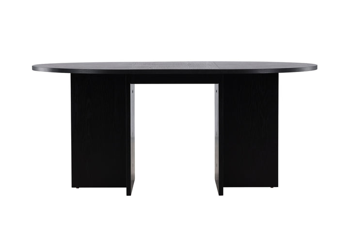 Venture Home Strada Dining Table 120/170 x120x74 cm - Black / Oak Veneer