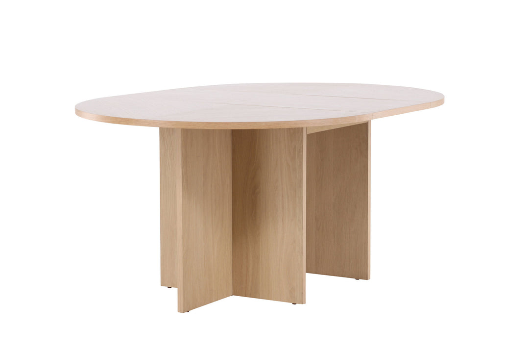 Venture Home Strada Dining Table 120/170 x120x74 cm - Whitewash / Oak Veneer