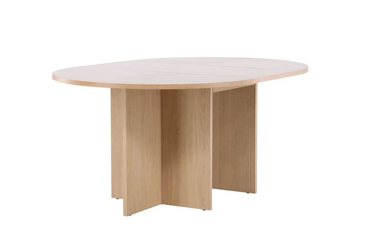 Venture Home Strada Dining Table 120/170 x120x74 cm - Whitewash / Oak Veneer