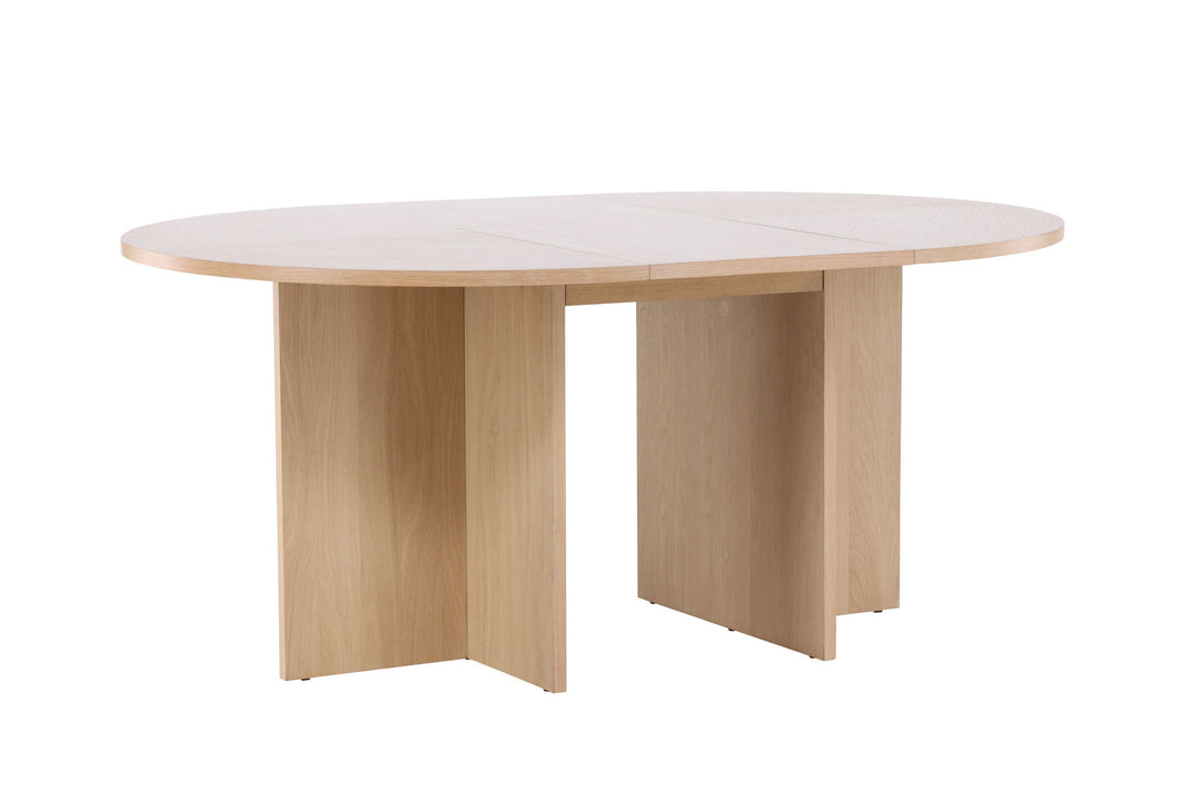 Venture Home Strada Dining Table 120/170 x120x74 cm - Whitewash / Oak Veneer