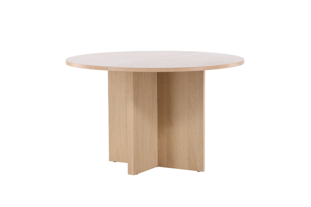 Venture Home Strada Dining Table 120/170 x120x74 cm - Whitewash / Oak Veneer