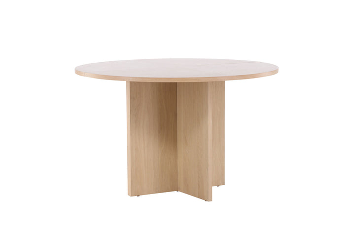 Venture Home Strada Dining Table 120/170 x120x74 cm - Whitewash / Oak Veneer