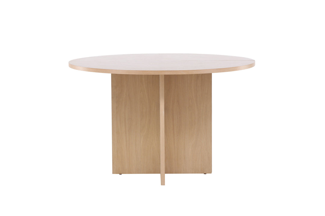 Venture Home Strada Dining Table 120/170 x120x74 cm - Whitewash / Oak Veneer