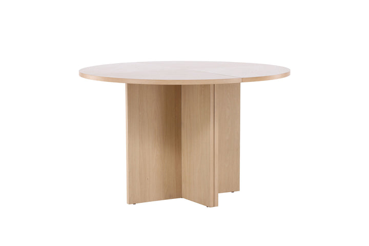 Venture Home Strada Dining Table 120/170 x120x74 cm - Whitewash / Oak Veneer