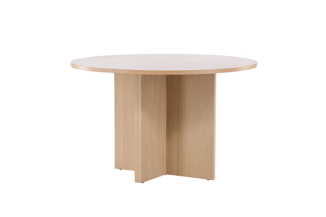 Venture Home Strada Dining Table 120/170 x120x74 cm - Whitewash / Oak Veneer