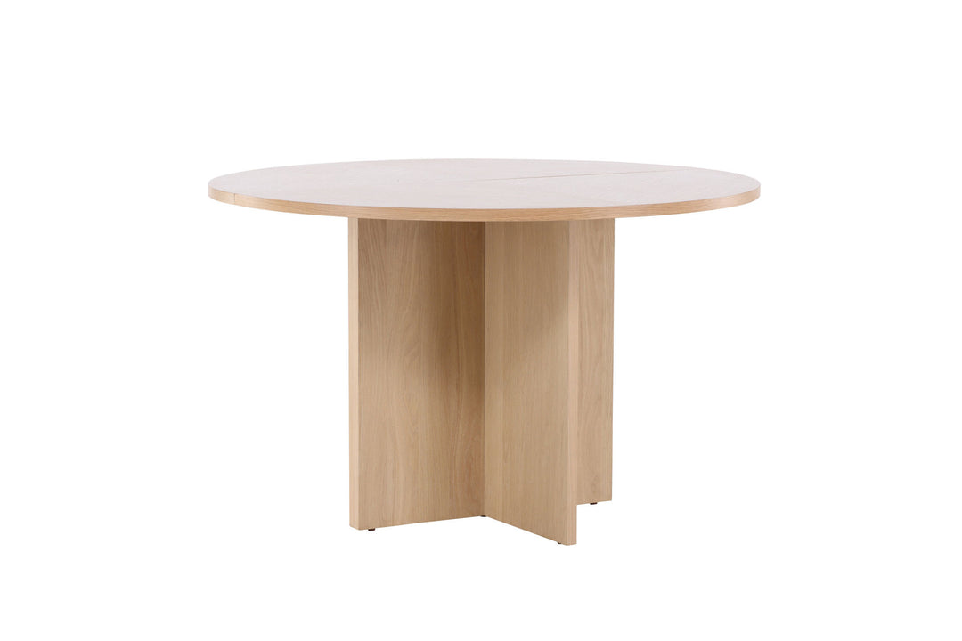 Venture Home Strada Dining Table 120/170 x120x74 cm - Whitewash / Oak Veneer