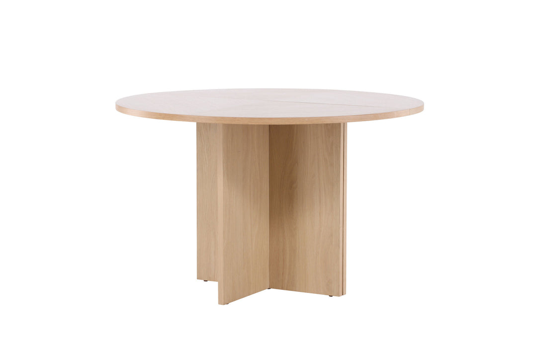 Venture Home Strada Dining Table 120/170 x120x74 cm - Whitewash / Oak Veneer