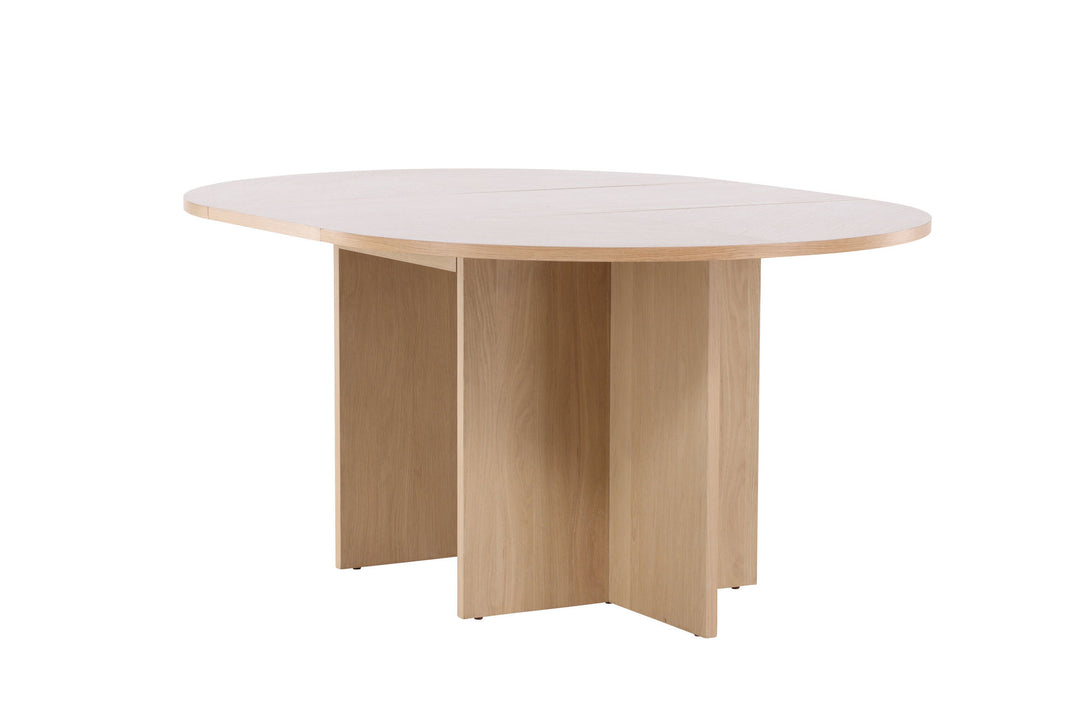 Venture Home Strada Dining Table 120/170 x120x74 cm - Whitewash / Oak Veneer