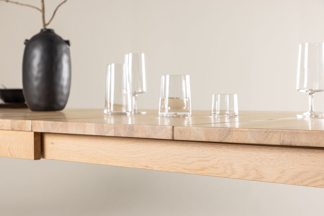 Vind Slider Extention Table - White Wash - 170+40+40cm
