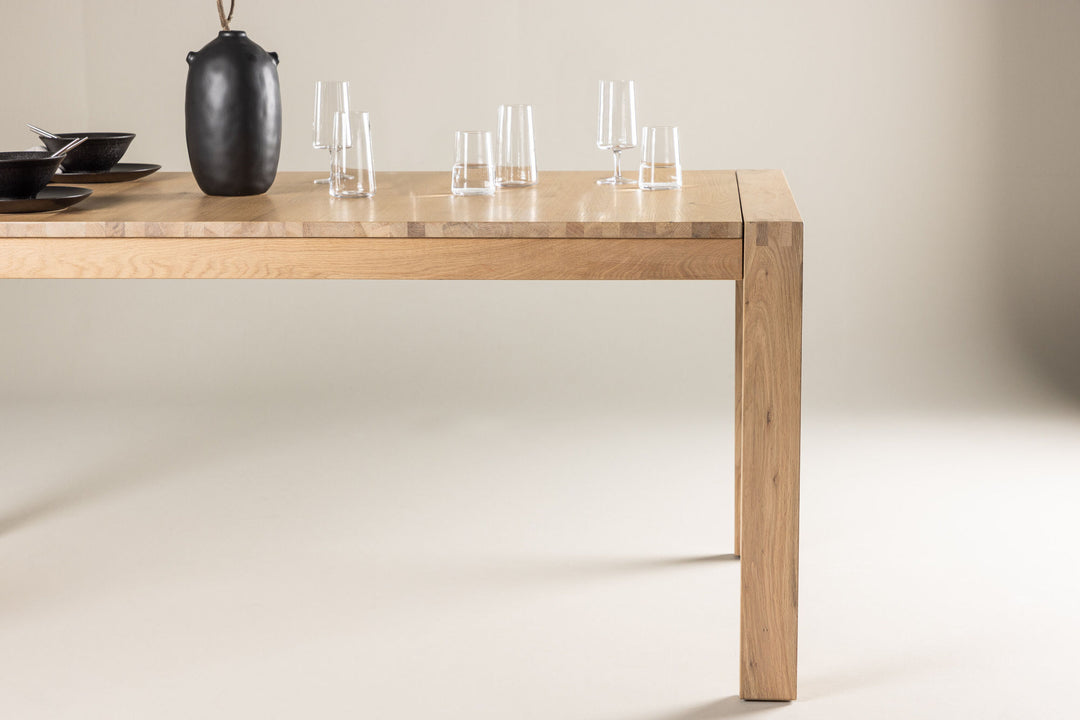 Vind Slider Extention Table - White Wash - 170+40+40cm