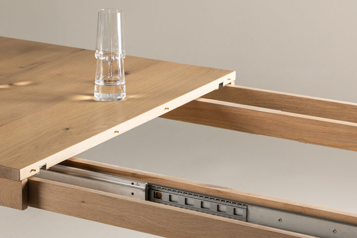Vind Slider Extention Table - White Wash - 170+40+40cm