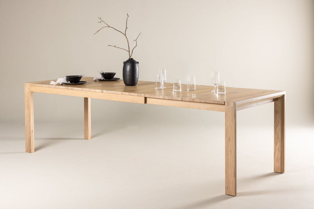 Vind Slider Extention Table - White Wash - 170+40+40cm