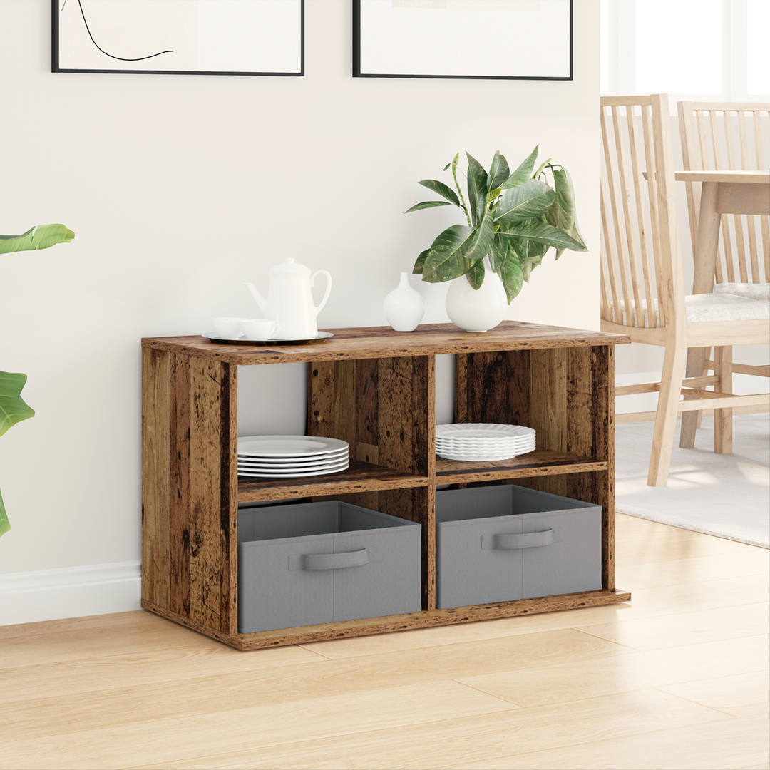 TV stand med skuffe Gammelt træ 79 x 40 x 48 cm