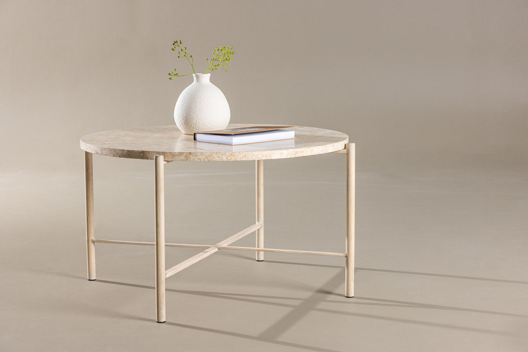 Vind Sandhamn Sofa Table ⌀70  - Mactan / Beige