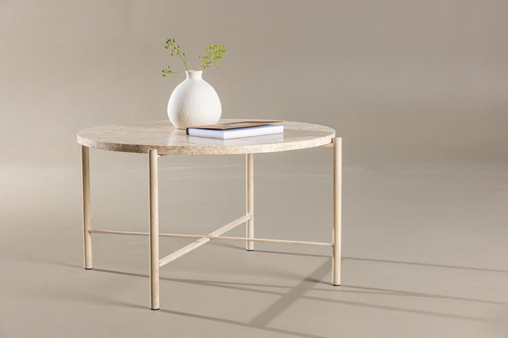 Vind Sandhamn Sofa Table ⌀70  - Mactan / Beige