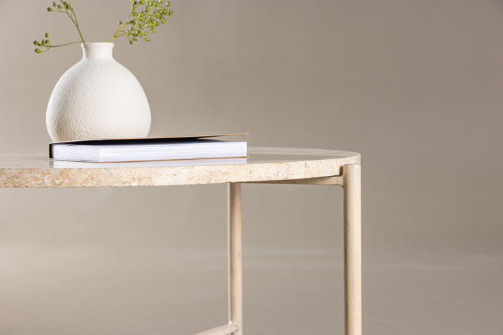 Vind Sandhamn Sofa Table ⌀70  - Mactan / Beige