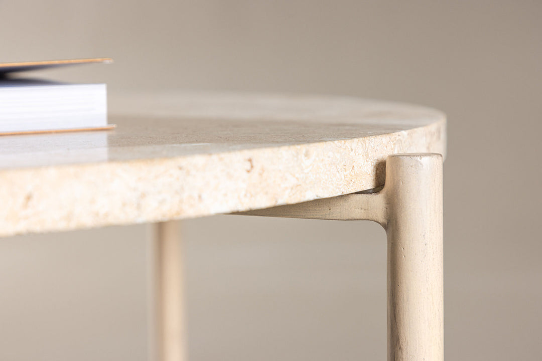Vind Sandhamn Sofa Table ⌀70  - Mactan / Beige