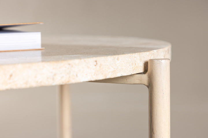 Vind Sandhamn Sofa Table ⌀70  - Mactan / Beige