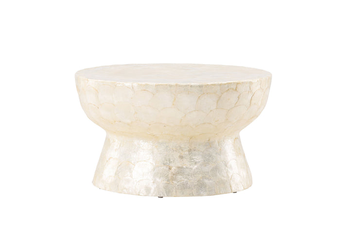 Vind Sandön Sofa Table ⌀70  - Capiz / Natural