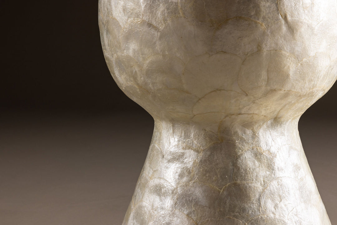 Vind Sandön Sofa Table ⌀40  - Capiz / Natural