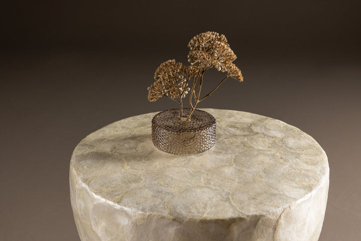 Vind Sandön Sofa Table ⌀40  - Capiz / Natural