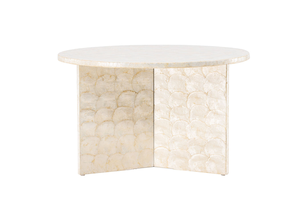 Vind Smögen Sofa Table ⌀70  - Capiz / Natural