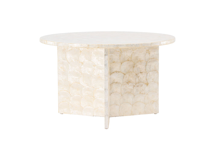 Vind Smögen Sofa Table ⌀70  - Capiz / Natural