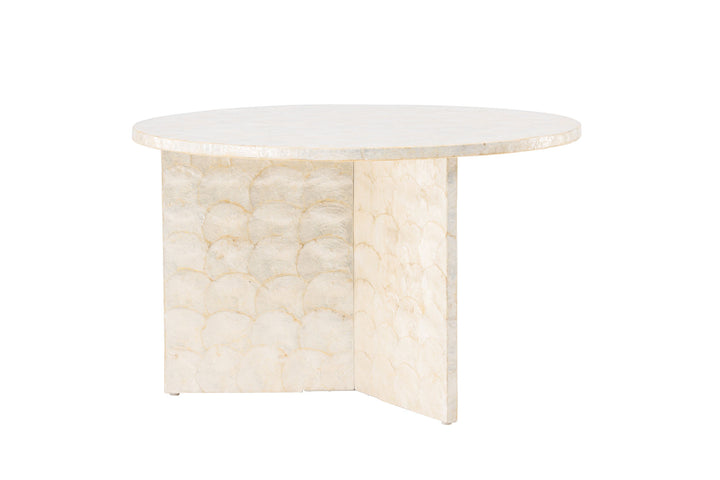 Vind Smögen Sofa Table ⌀70  - Capiz / Natural