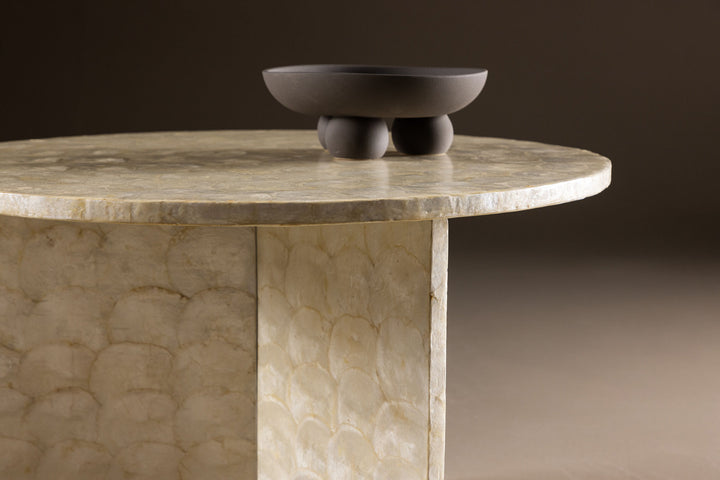 Vind Smögen Sofa Table ⌀70  - Capiz / Natural