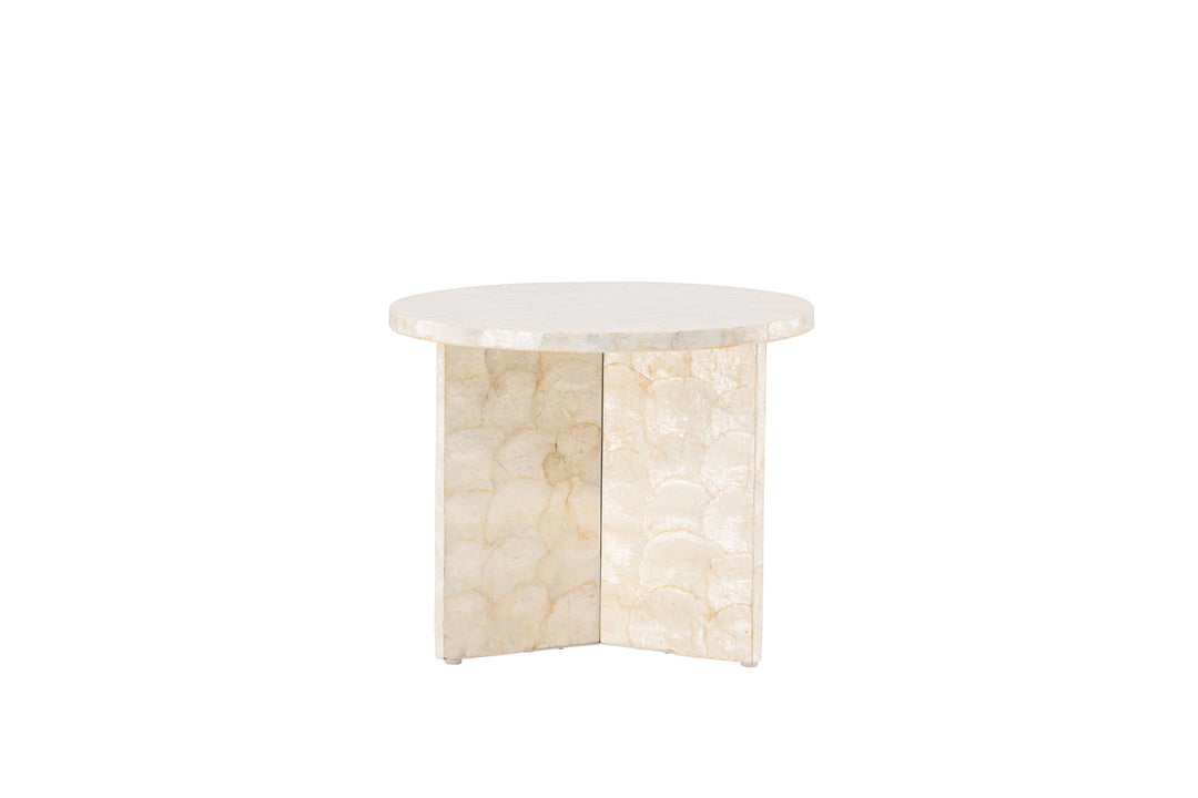 Vind Smögen Sofa Table ⌀40  - Capiz / Natural