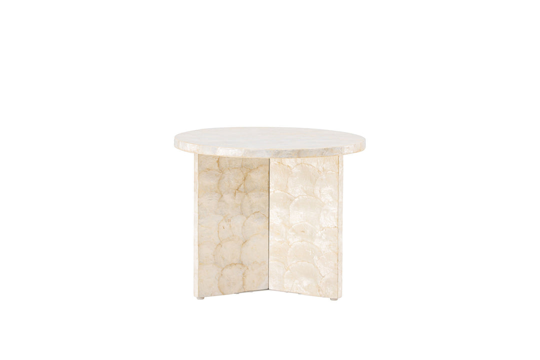 Vind Smögen Sofa Table ⌀40  - Capiz / Natural