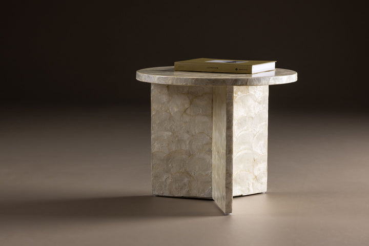 Vind Smögen Sofa Table ⌀40  - Capiz / Natural