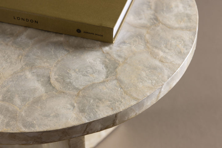 Vind Smögen Sofa Table ⌀40  - Capiz / Natural