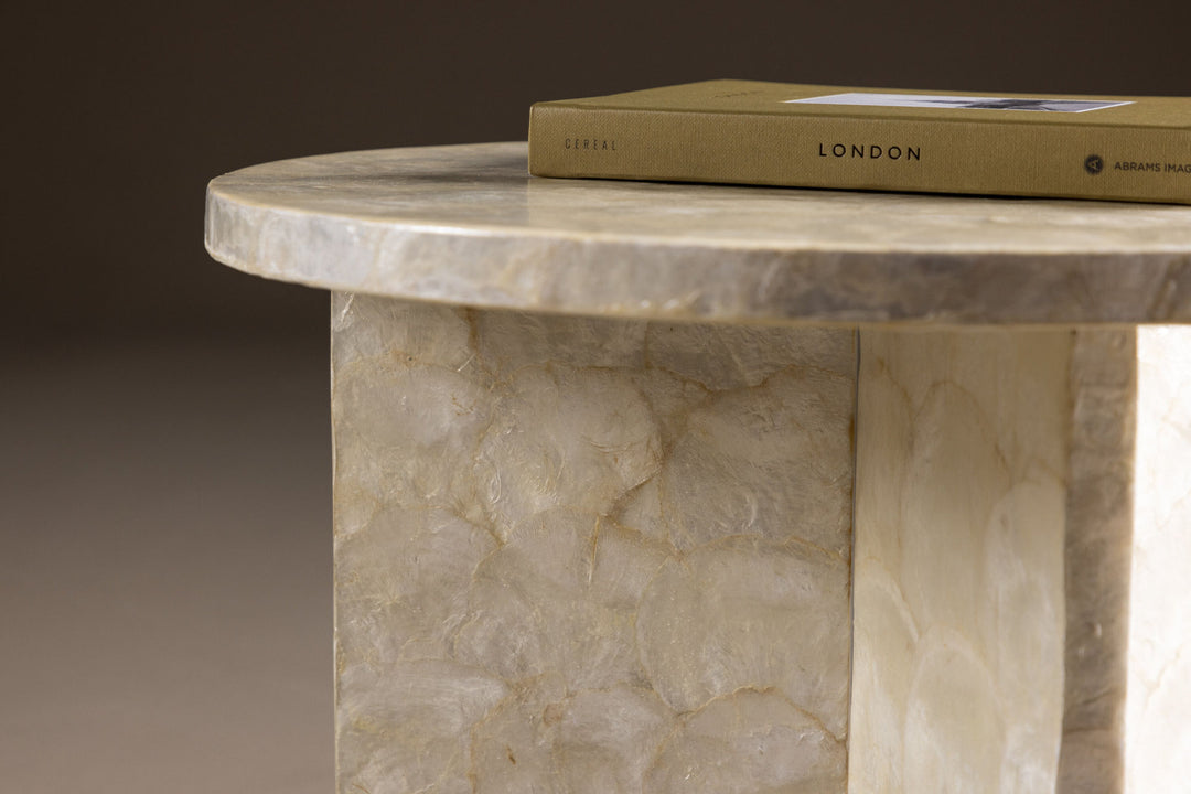 Vind Smögen Sofa Table ⌀40  - Capiz / Natural